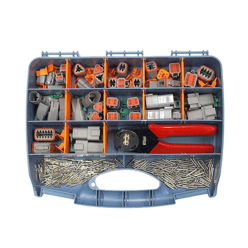DEUTSCH DT Connectors Assorted Box med Crimp Tool / 2 till 12 Way / 326 stycken