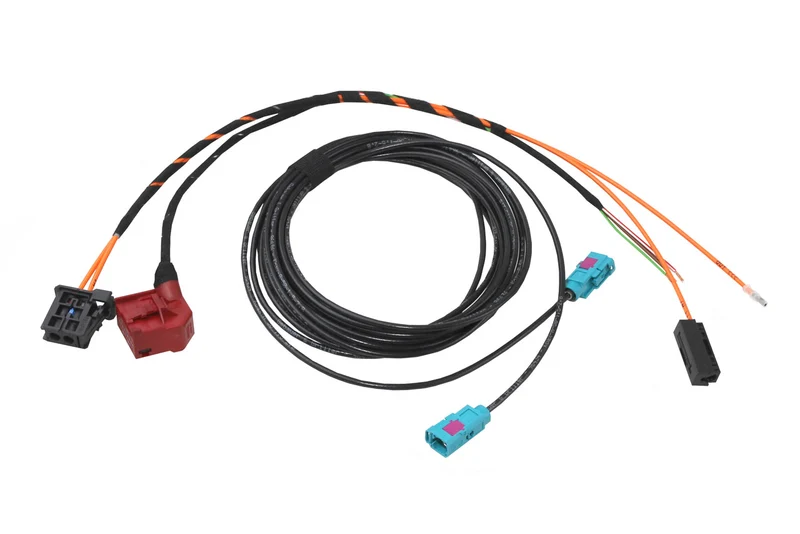 TV Tuner - Harness with Fiber Optic for Audi A5 8T, A4 8K MMI 3G