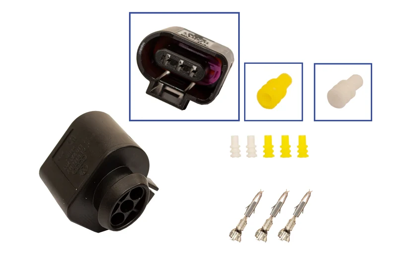 Repair kit connector 3 pin 1J0 973 703 / 3D0 973 703 socket housing for VW Audi Seat Skoda
