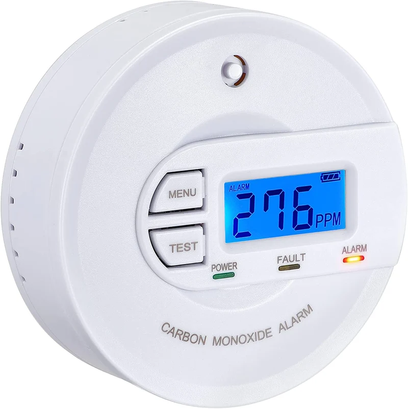 Scondaor Kolmonoxidalarm digital display, 10 års sensor