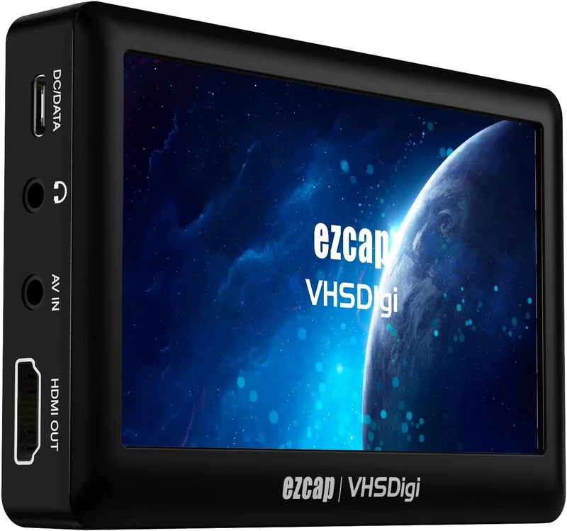 Ezcap Video till Digital Converter CVBS med LCD-skärm