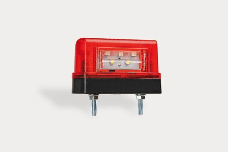 Slimline LED nummerskyltslampa med bakre positionsljus / förpackning om 2