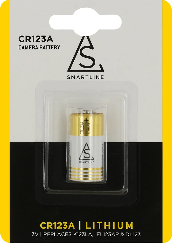 Batteri CR123, 3v, Li-on, 1-p